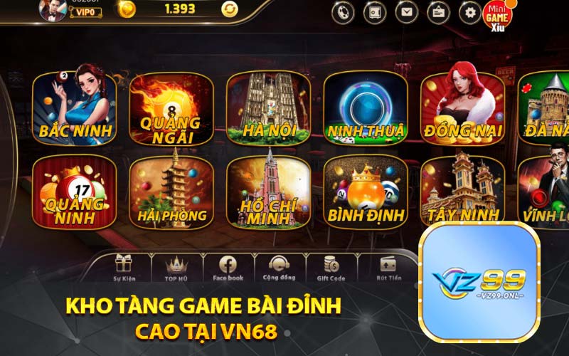 Kho tàng game bài đỉnh
cao tại Vn68